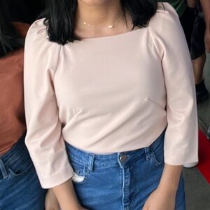 Ann Taylor Elegant Light Pink Women's Top